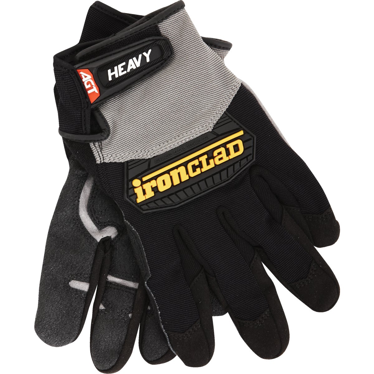 Men’s Heavy Duty Gloves Black/gray Medium Hug-03-m 1 Pair