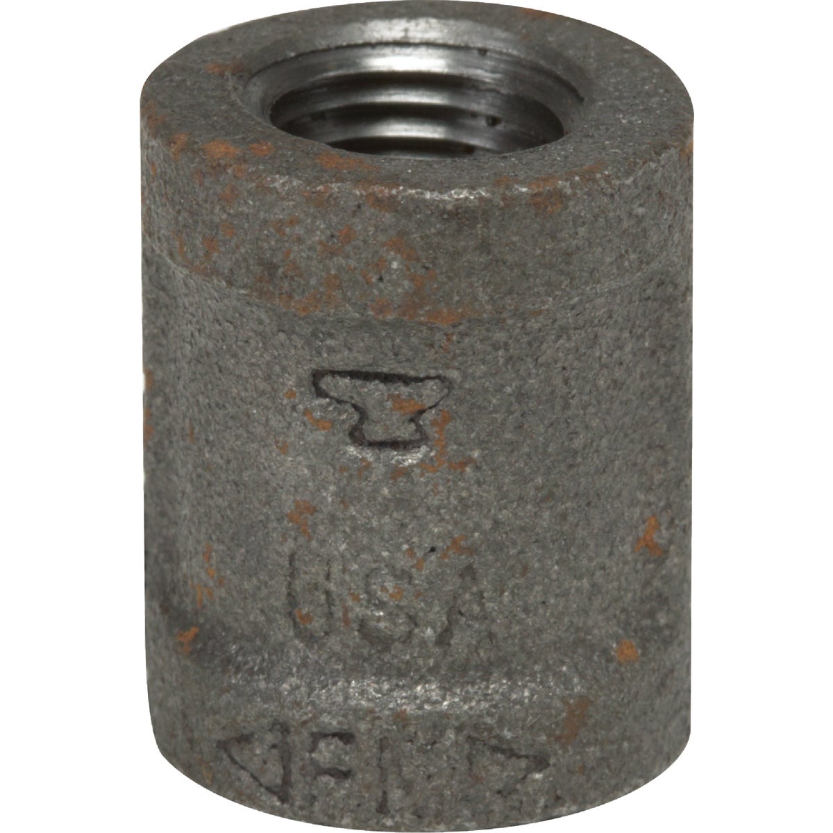 1-1/4 In. Malleable Black Iron Coupling For Pipe Fittings