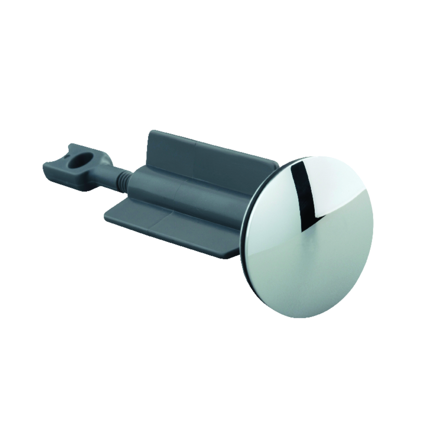 Chrome Pop-up Drain Stopper, 1.55 In. Diameter, Plastic Stem