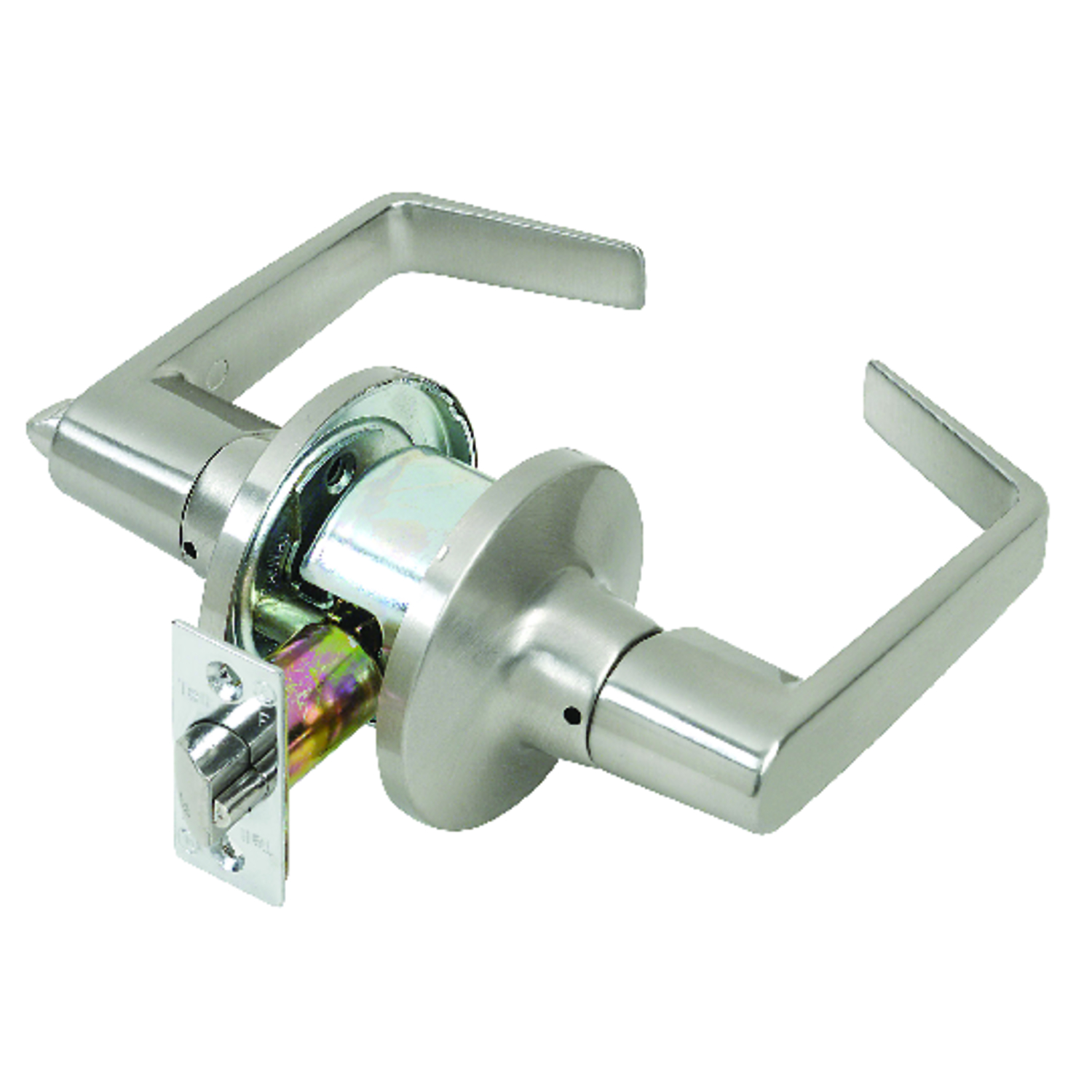 Satin Chrome Privacy Door Lever Lockset Cl100199 Grade 2
