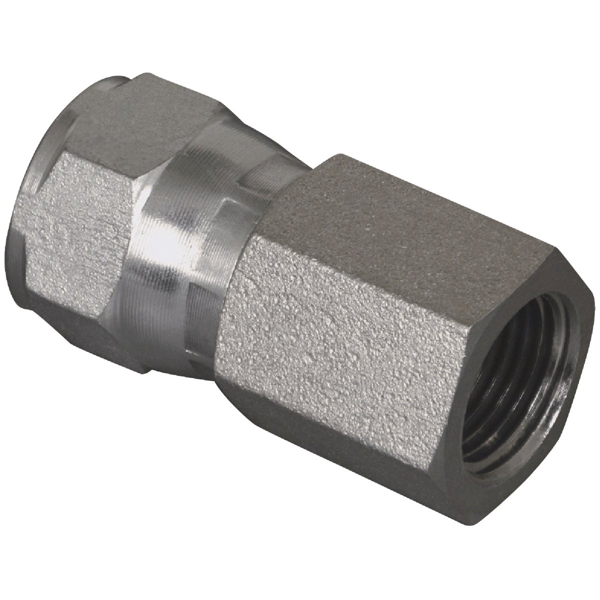 Hydraulic Adapter, 3/8-In. Female JIC x 3/8-In. FP Swivel