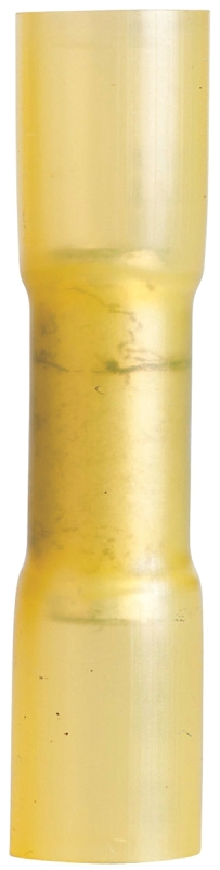 Butt Splice Connector, Yellow, Nylon Insulated, 12-10-AWG, 3-Pk.