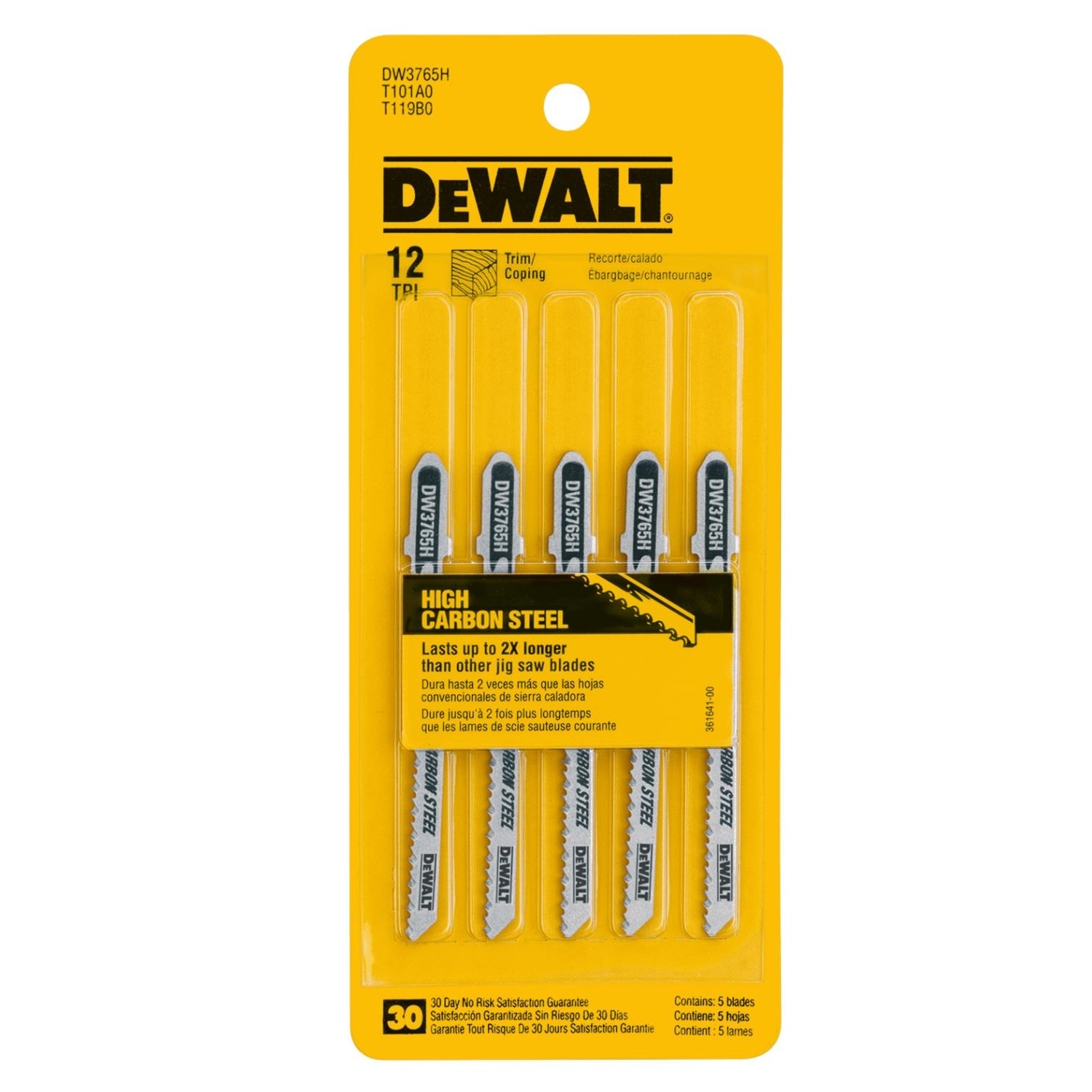 T-Shank Trim/Coping Jigsaw Blade, 12-TPI, 3 In., 5-Pk.