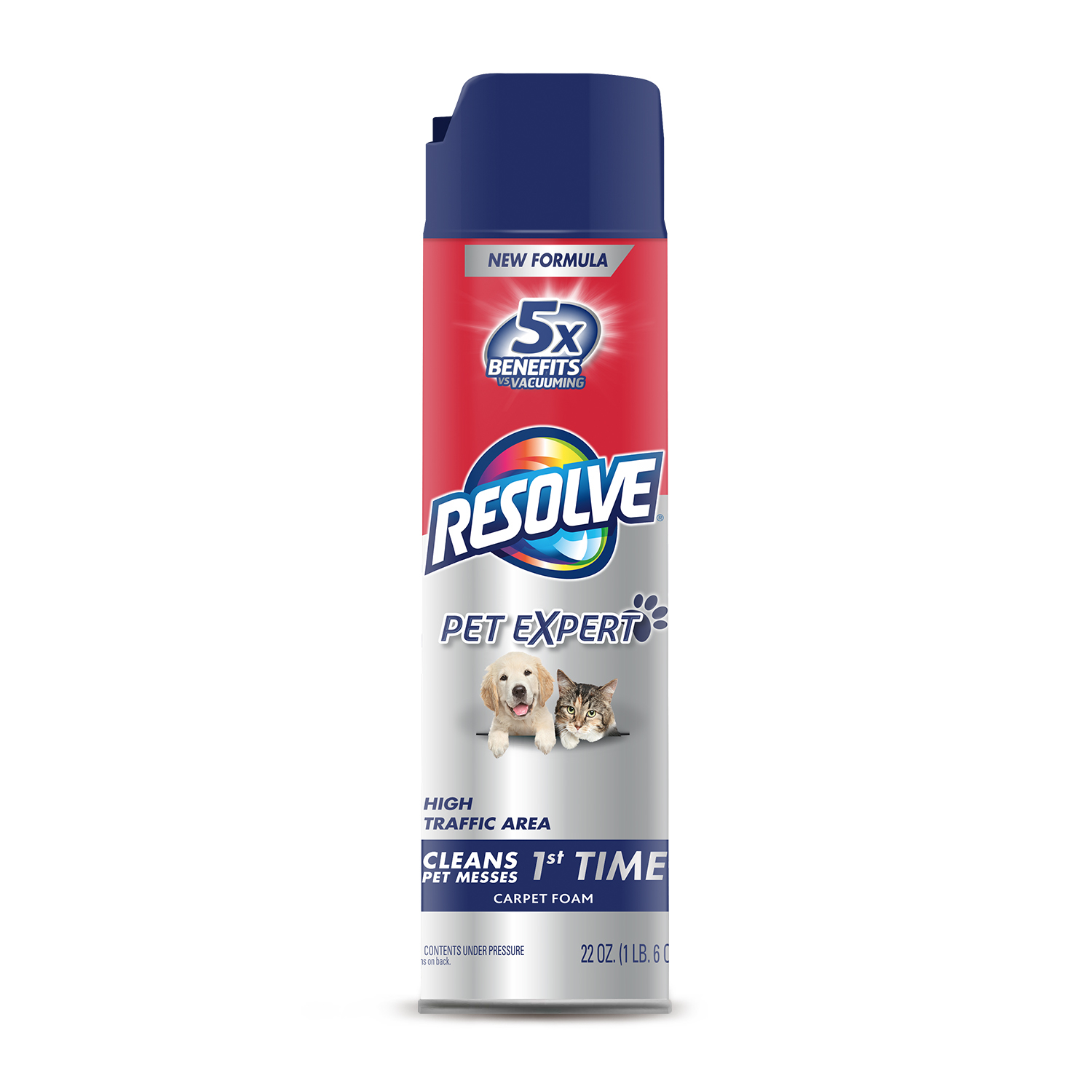 22 Oz. Pet High Traffic Carpet Cleaner Foam – Powerful Odor Stop Technology