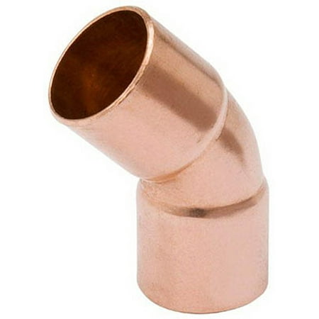 Copper Pipe Elbow, 45 Degrees, 3/8 In. CxC
