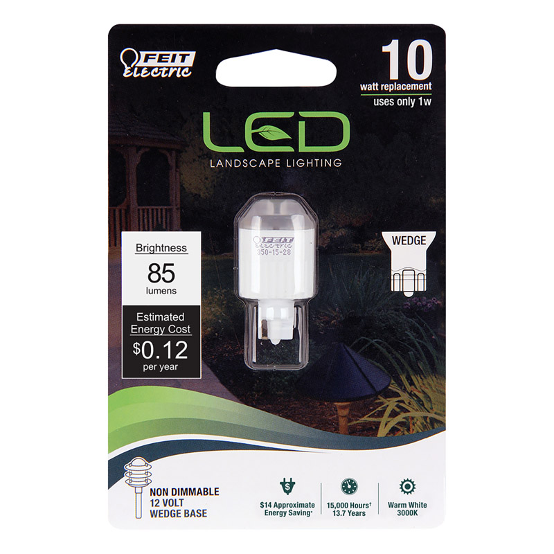 FEIT Electric Wedge Wedge LED Bulb Warm White 10 Watt Equivalence 1 pk