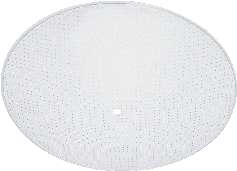 Glass Diffuser, Round, Clear Dot Pattern, 13-In.