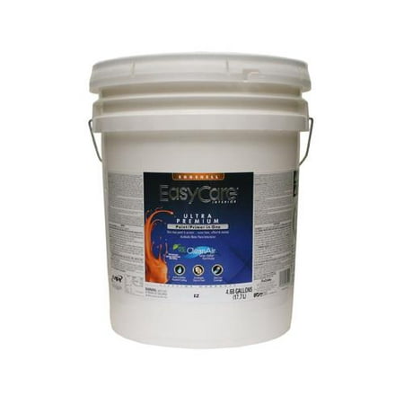 Ultra Premium Interior Latex Paint & Primer, Pure White Eggshell, 5 Gallons