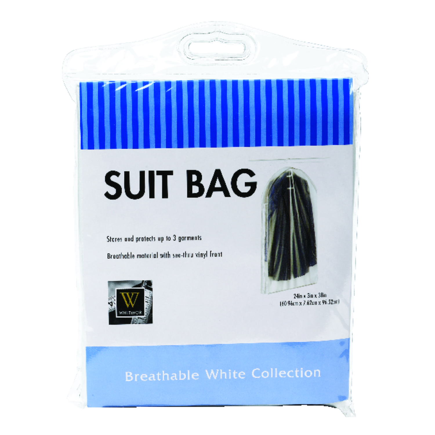 3-Suit Storage Bag, 24 x 3 x 38 In.