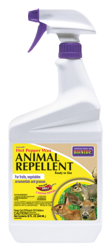 Hot Pepper Wax Animal Repellent Spray, 32 Oz – Effective For Most Animal Types