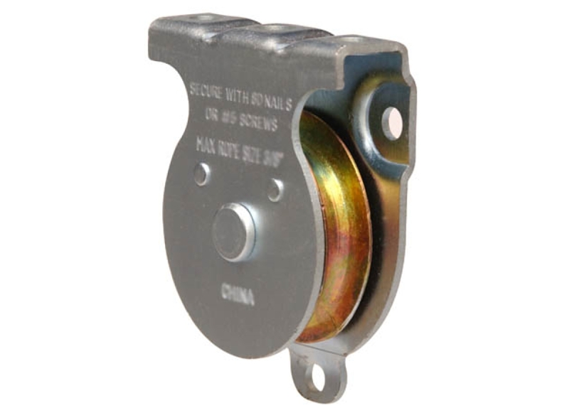 2 In. Heavy Duty Zinc Plated Steel Fixed Eye Wall-ceiling Pulley