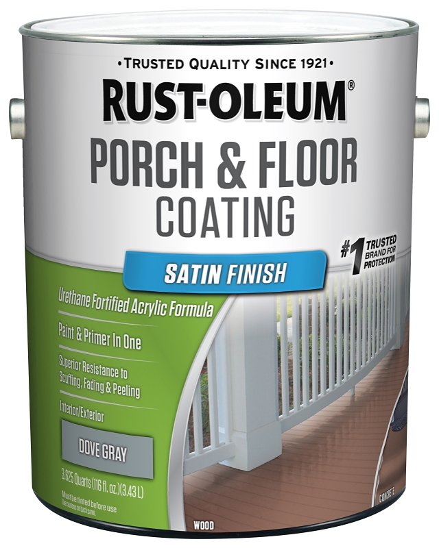 1 Gallon Low Voc Porch And Floor Coating, Satin Dove Gray