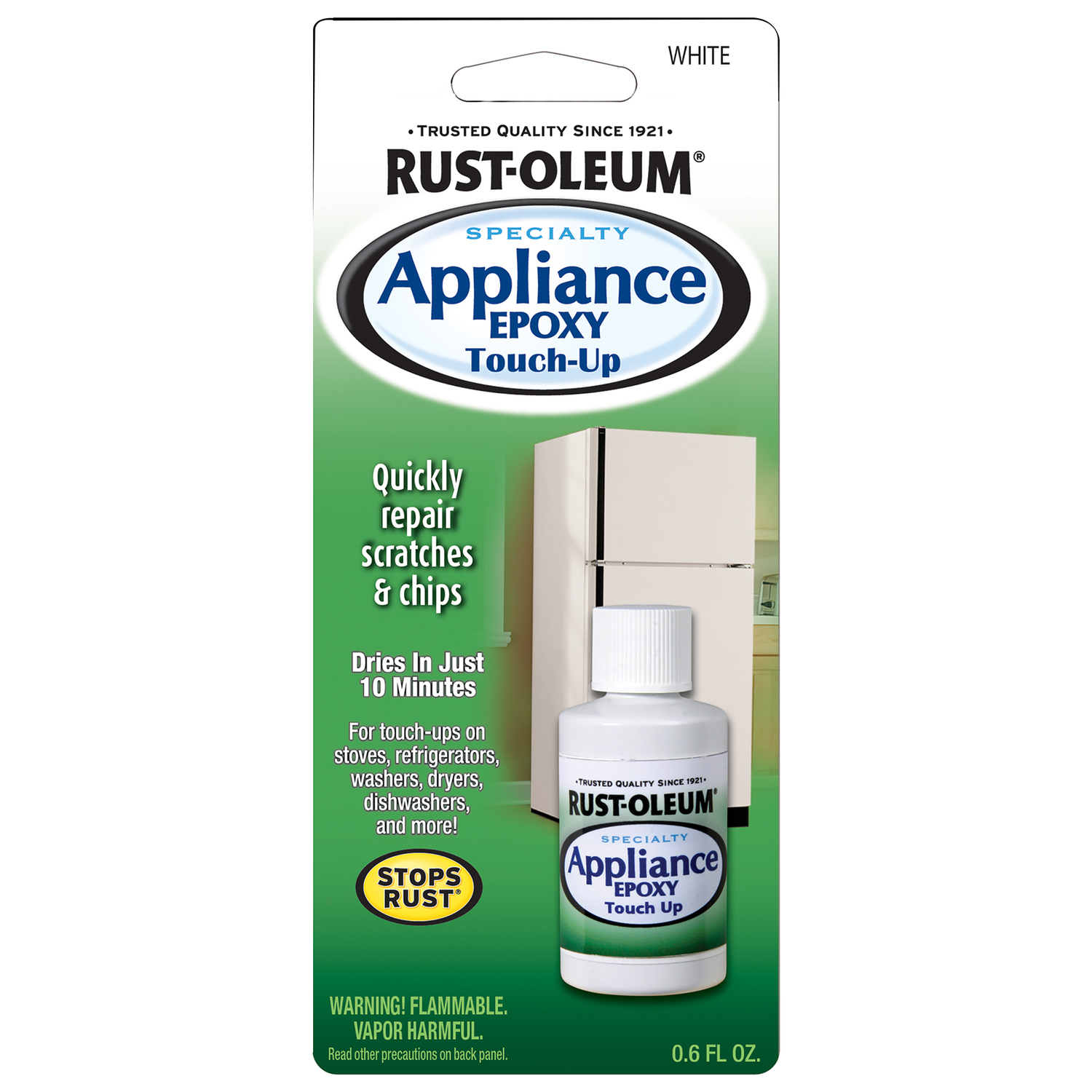 Specialty Gloss White Appliance Epoxy Touch-up Paint 0.6 Oz – Model 203000