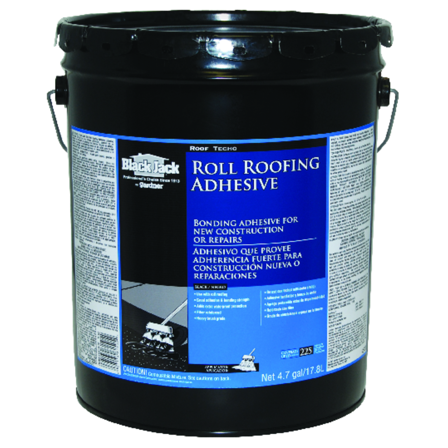 5 Gallon Roll Roofing Adhesive – Asphalt Based Waterproofing Solution
