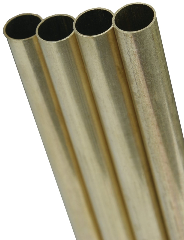 Round Tube, Brass, 9/32 OD x 12 In.