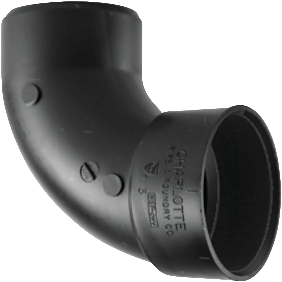 2 In. Hub X Spigot 90 Degree Abs Elbow For Drain-waste-vent Applications