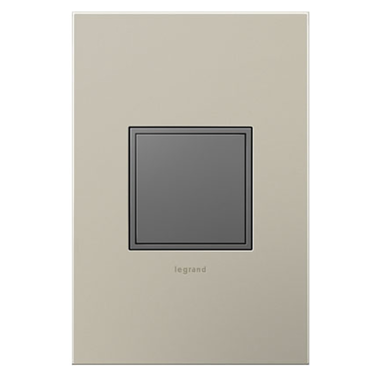 Pass & Seymour Pop-Out Outlet, 1-Gang, Magnesium
