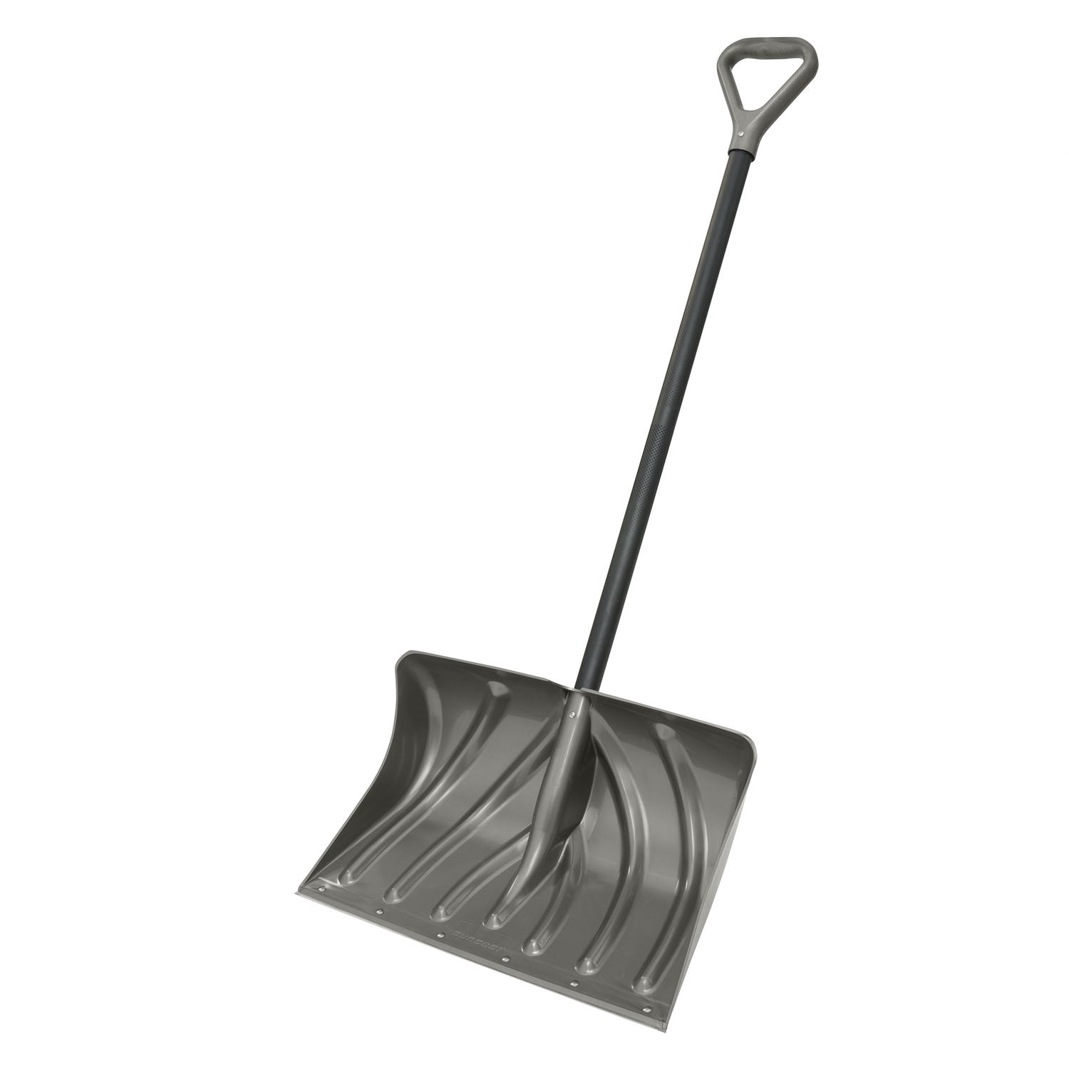 20 In. Graphite Snow Shovel & Pusher With Steel Wear Strip And 38 In. Handle