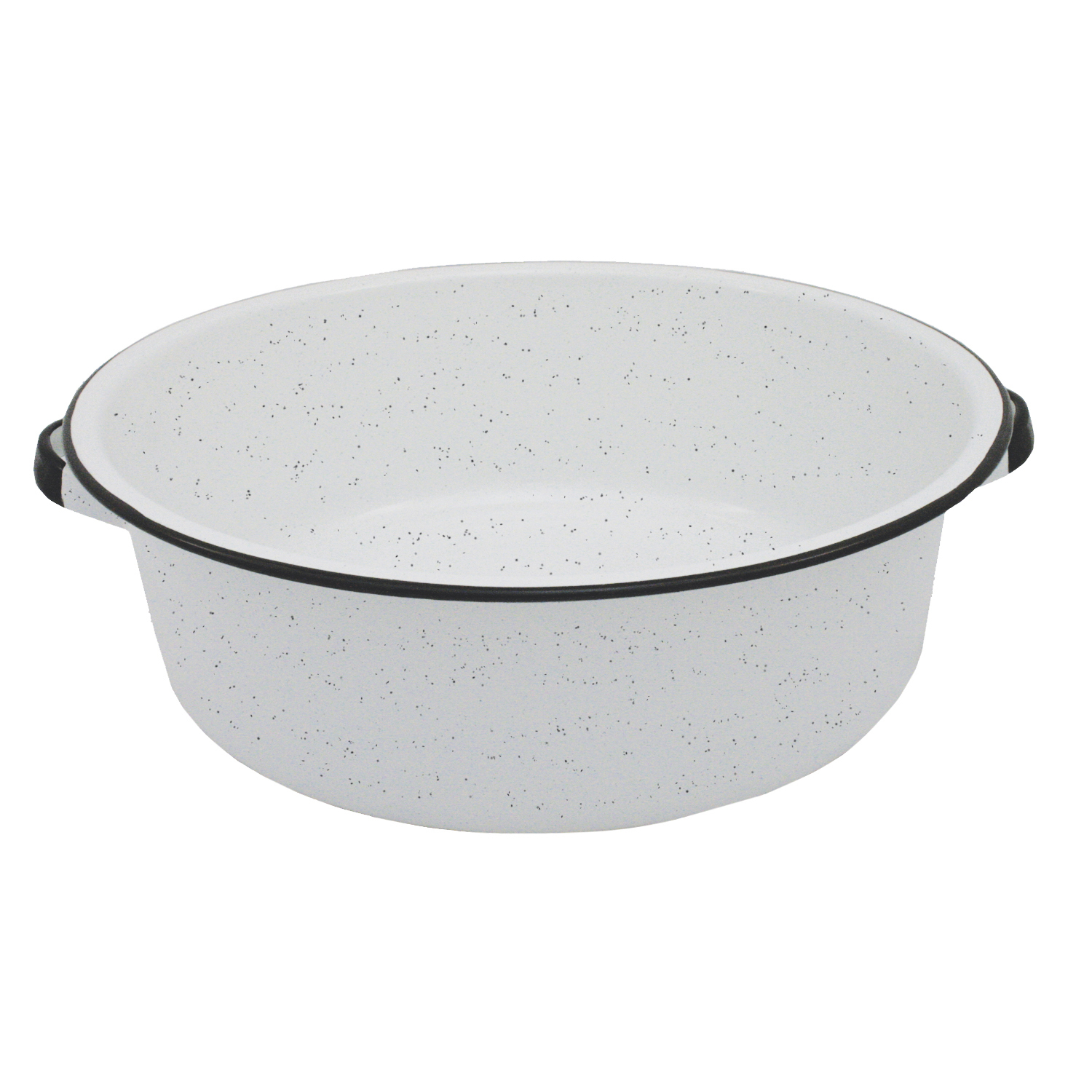 15 Qt. White Dishpan – Durable Steel With Easy-clean Enamel Finish