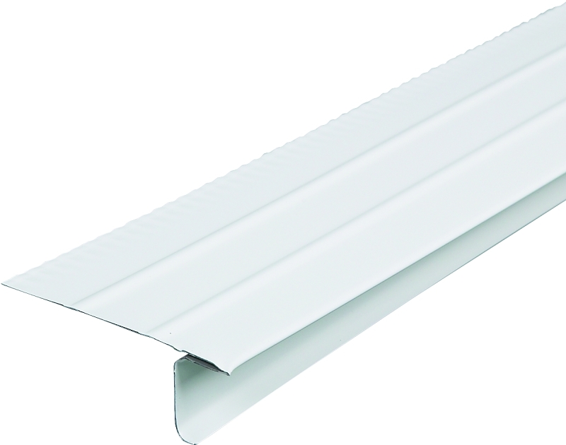 F4-1/2 Economy Aluminum Drip Edge Flashing, White, 10 Ft. Length