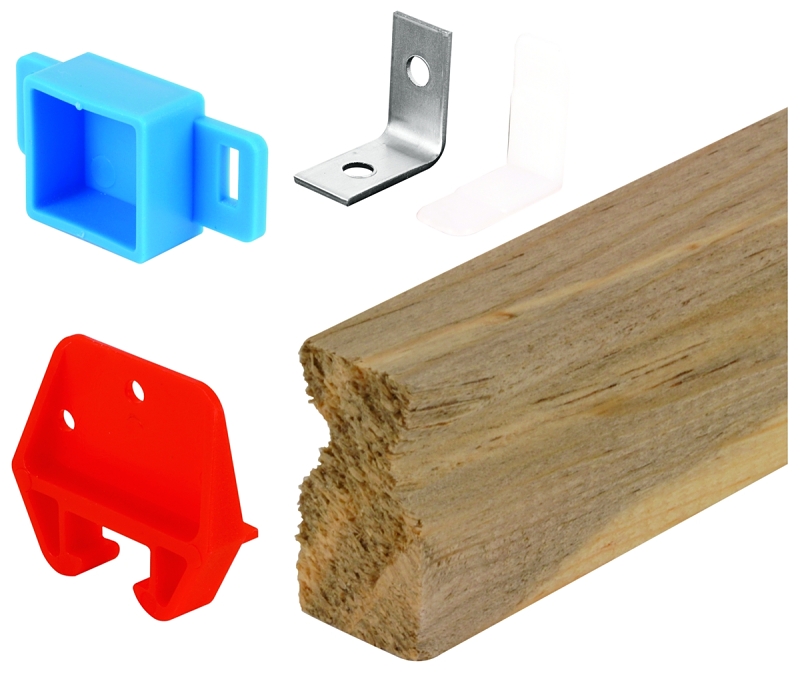 Drawer Track Repair Kit, Wood, 24 In.