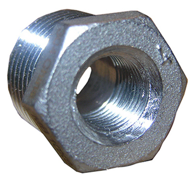 Stainless Steel Reducing Hex Bushing, 3/4 X 1/2 Inch, Type 304