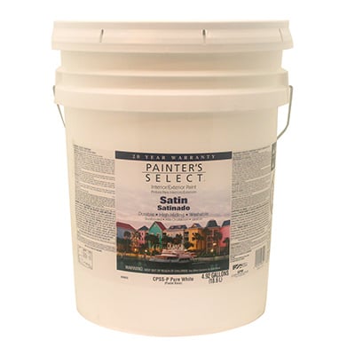 Acrylic Latex Paint, Interior/exterior, Satin Pastel Base, 5 Gallons – Cpssp-5g