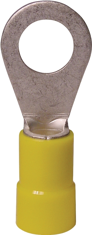 Ring Terminals, Insulated, Solderless, 12-1/4 Stud, 50-Pk.
