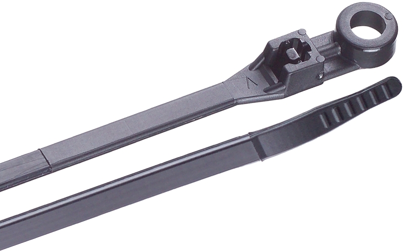 Cable Ties, Black Nylon, 8 In., 100-Pk.