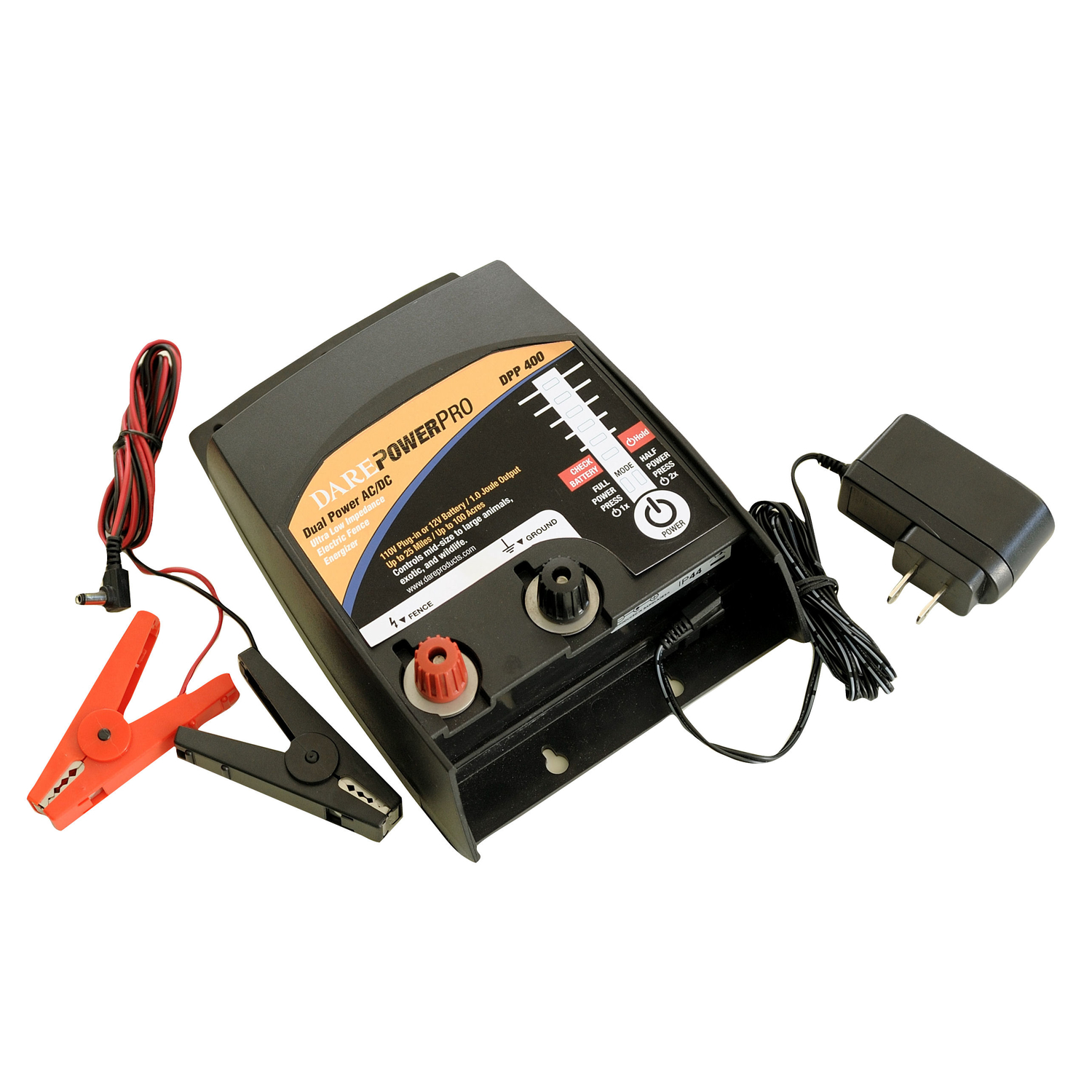 100-acre Electric Fence Charger, Model Dpp 400, Ac/dc Dual Power