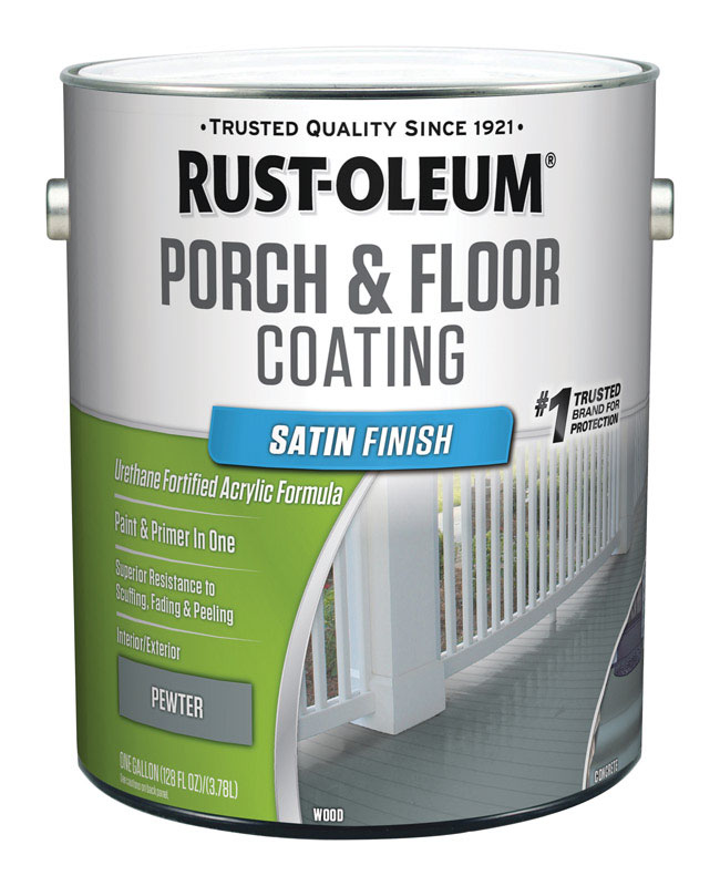 1 Gallon Low Voc Satin Pewter Porch And Floor Coating