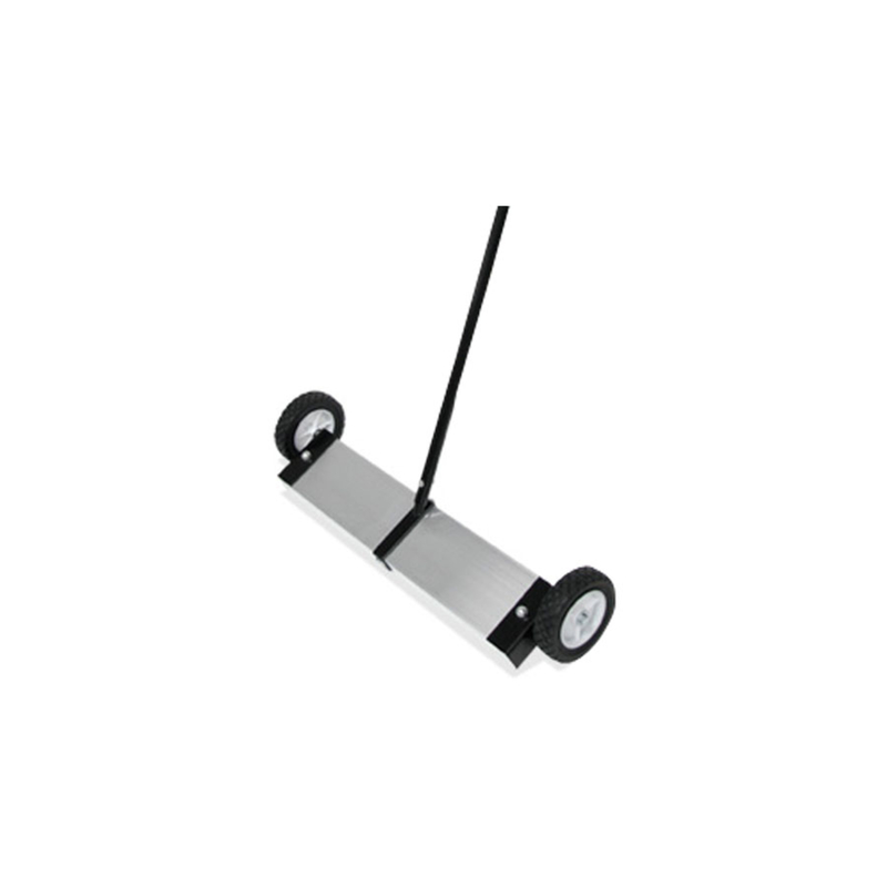 24-inch Magnetic Floor Sweeper With 48-inch Handle And 6-inch Wheels