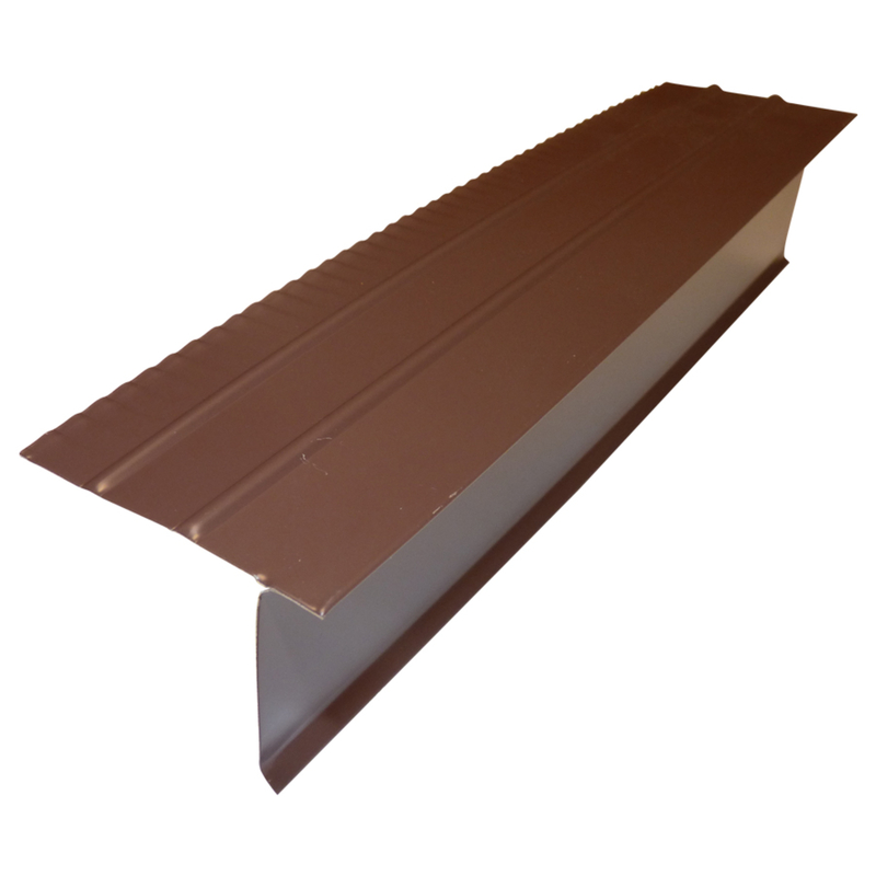 F5s Aluminum Drip Edge Flashing, Brown, 10 Ft, 2.25 In Width