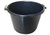 40 Quart Black Plastic Muck Tub – Durable Polyethylene Resin