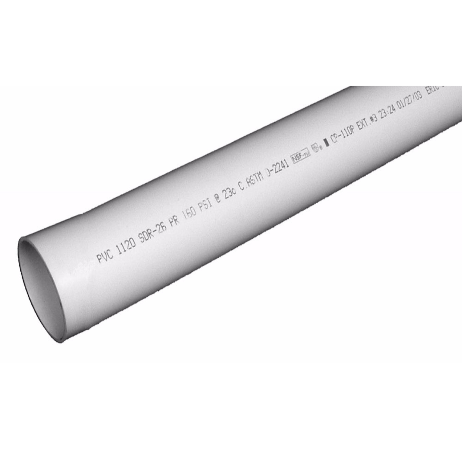 Charlotte 1-1/2 In. X 10 Ft. Sdr 26 Cold Water Pvc Pressure Pipe