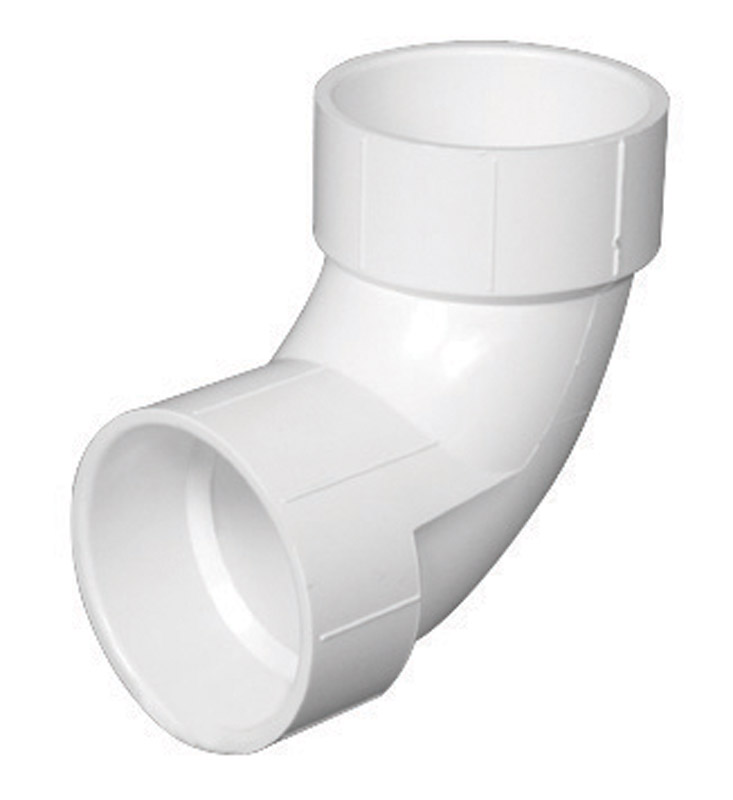 Schedule 40 DWV Sanitary Pipe Elbow, 90-Degree, 1-1/4 In.