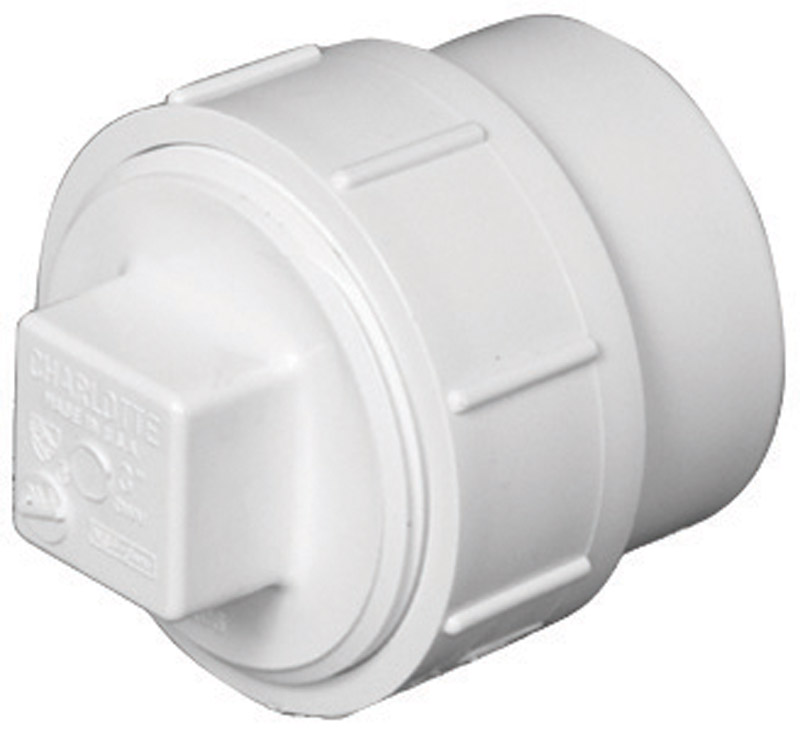 Schedule 40 DWV PVC Cleanout With Plug, 4 In.