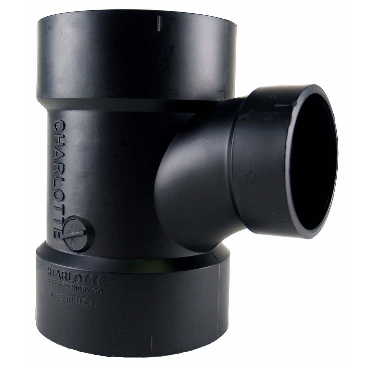 4 X 4 X 3 In. Hub X Hub X Hub Abs Sanitary Tee