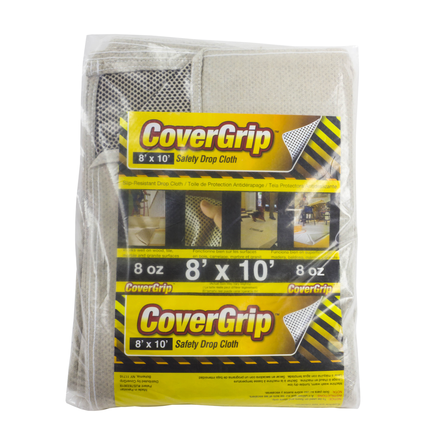Safety Drop Cloth, 8-oz., 8 x 10-Ft.