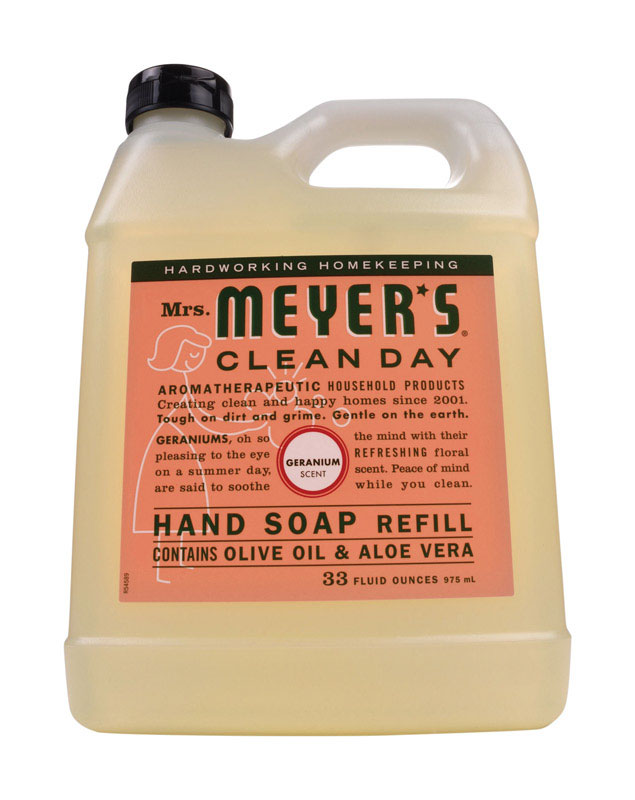 Clean Day 33 Oz. Geranium Liquid Hand Soap Refill – Eco-friendly Formula