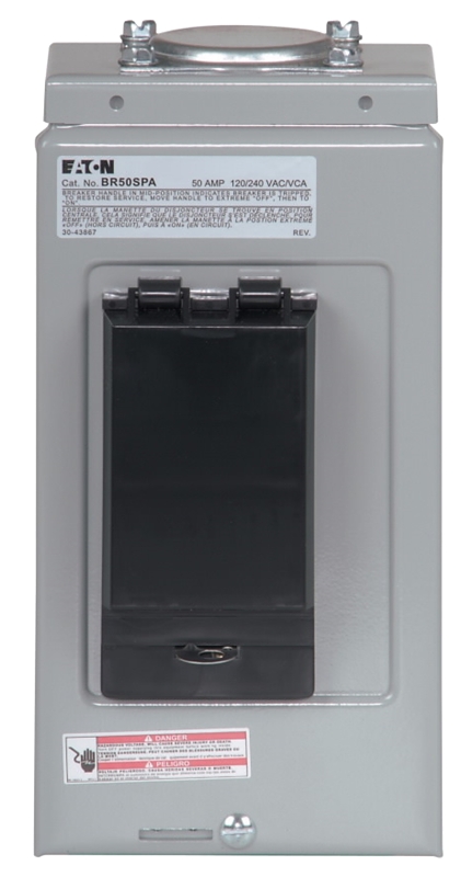 Br 50-amp 2-pole Outdoor Spa Disconnect With Gfci Protection