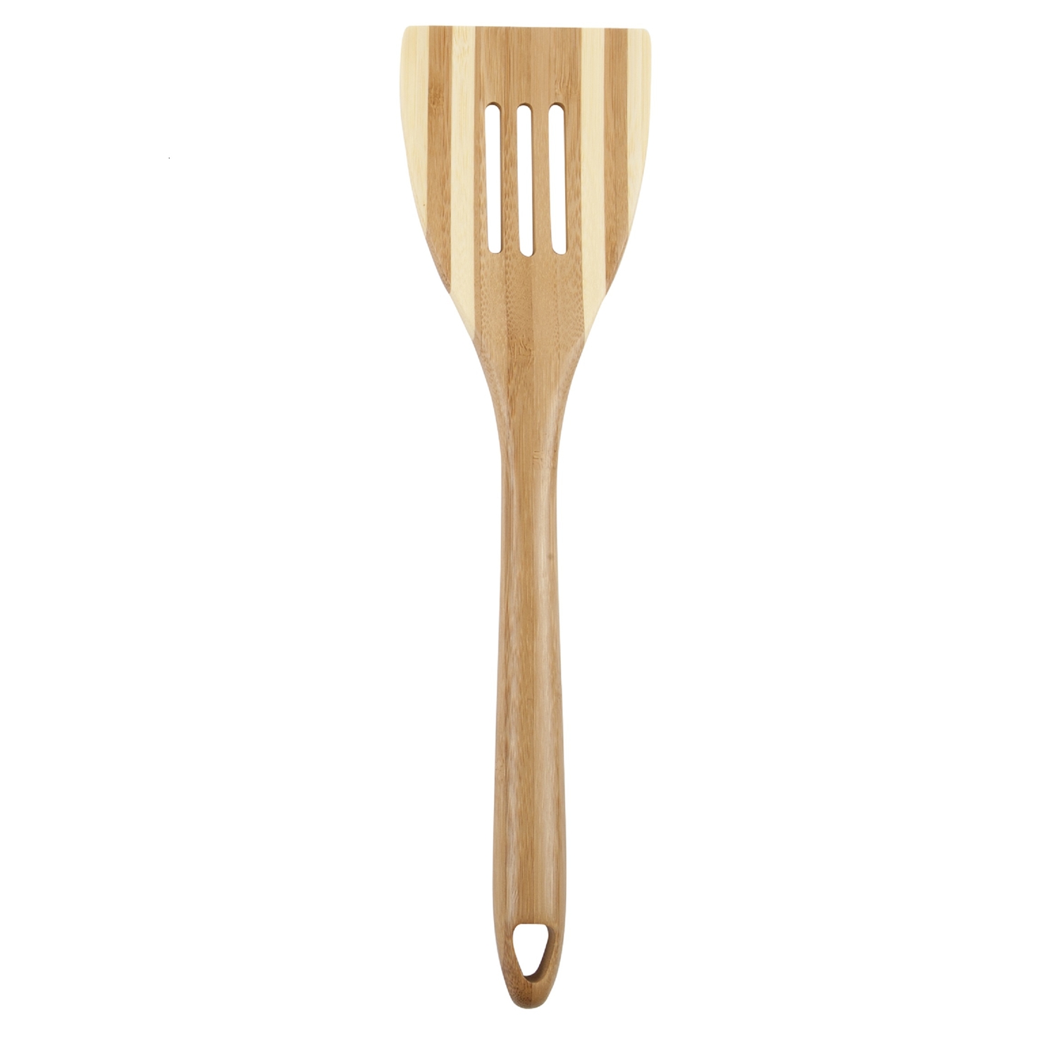 Pro Chef Beige Bamboo Slotted Spatula 12 In. Long 3.15 In. Wide
