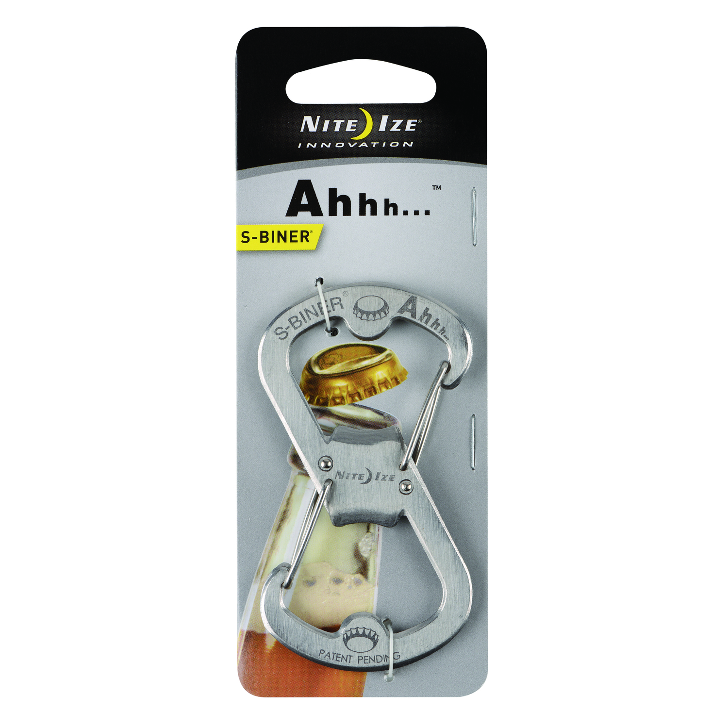 S-biner Ahhh 2 In. Diameter Stainless Steel Silver Carabiner Key Holder