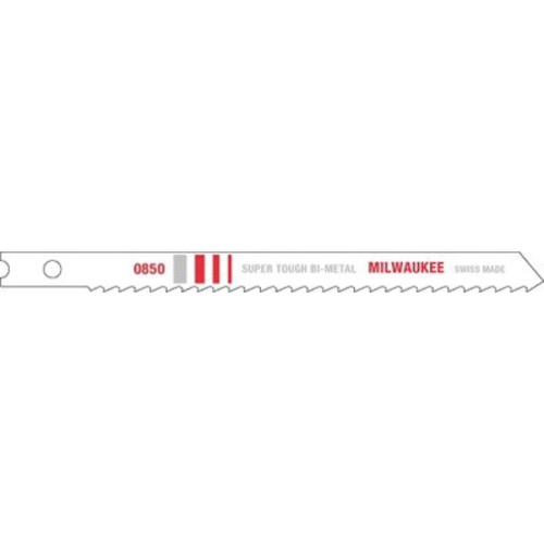 48-42-0850 4-inch Bi-metal Jig Saw Blade With 8 Tpi Universal Shank