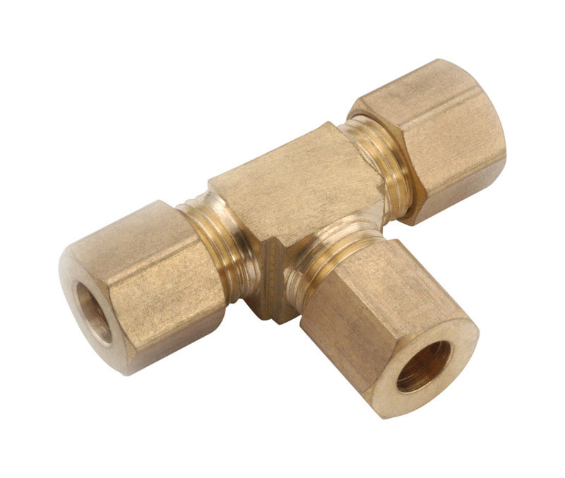 1/2 In. Compression Brass Tee, Lead-free, Model 710064-08