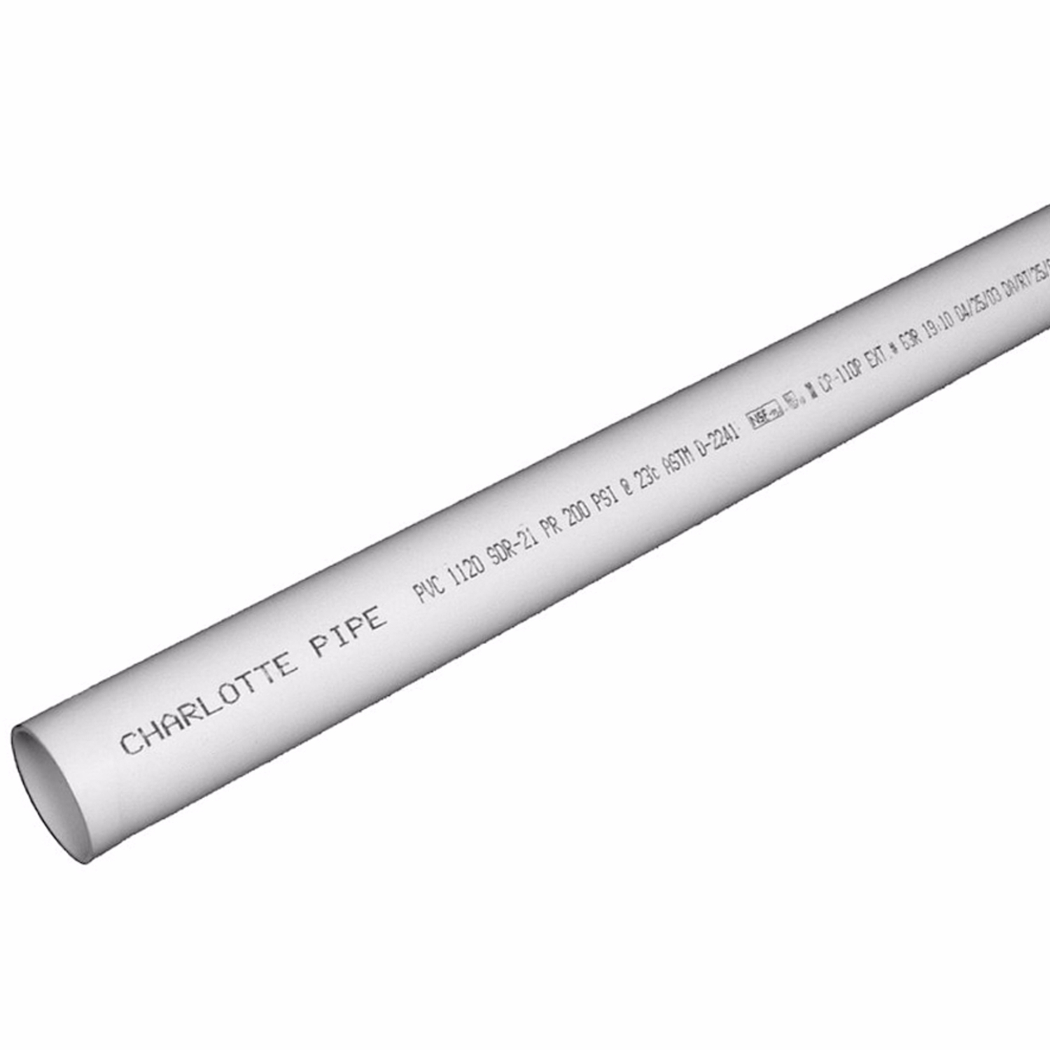 3/4 In. X 10 Ft. Sdr 21 Pvc Pressure Pipe, 200 Psi