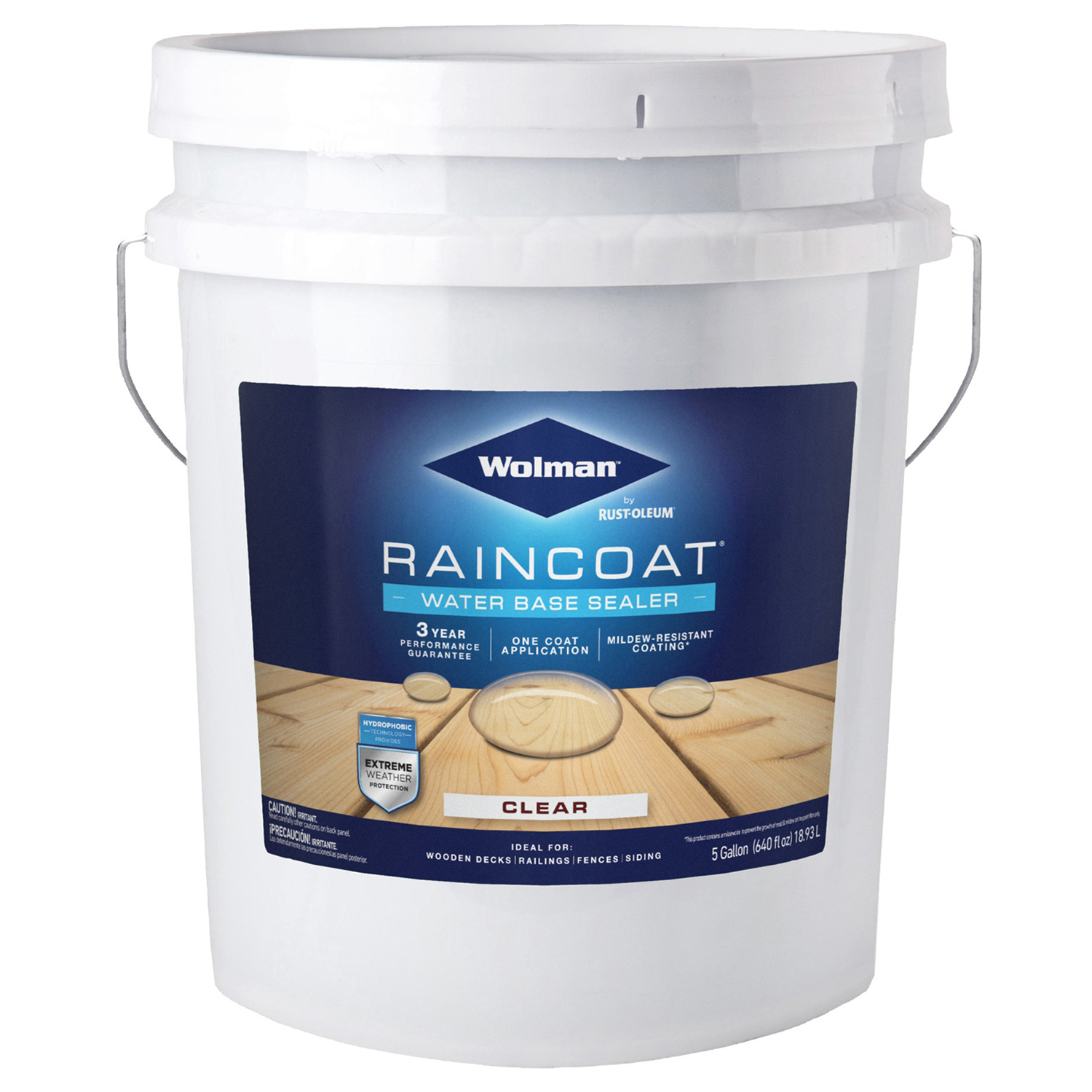 Raincoat Clear Water-based Wood Sealant 5 Gallon – Outdoor Protection