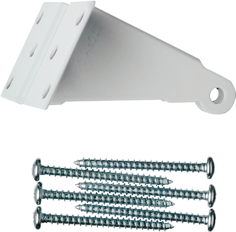 Replacement Jamb Bracket For Storm And Screen Doors, White