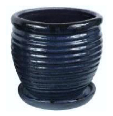 6 Inch Dripping Blue Honey Jar Planter, Ceramic, Ideal For Small Plants