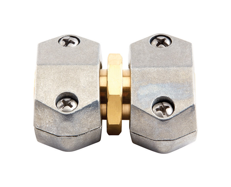 5/8 & 3/4 In. Brass/zinc Hose Mender – Durable Hose Repair Solution